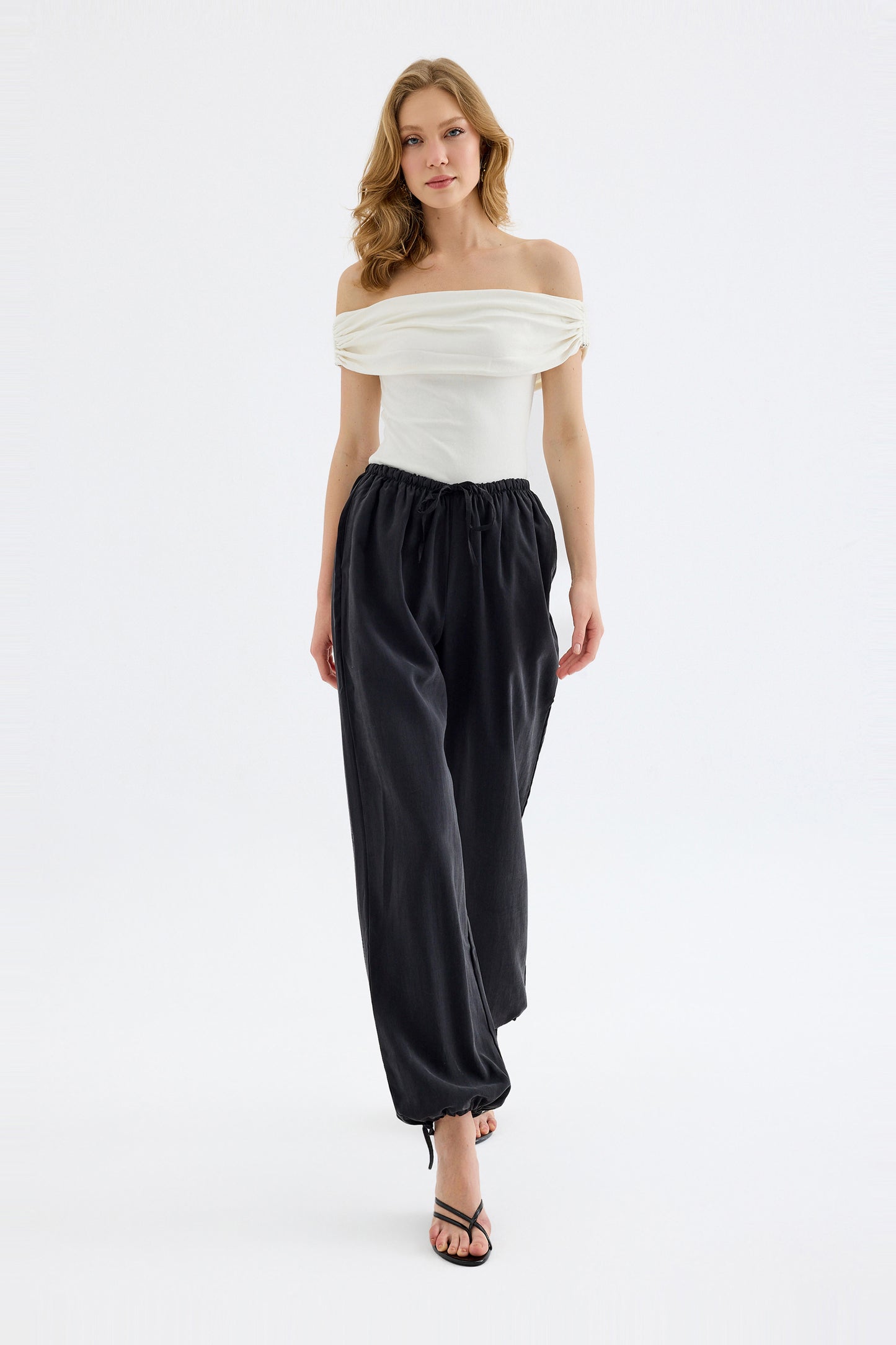 Novelle Modal Balon Pantolon - Siyah